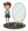Boy with mirror